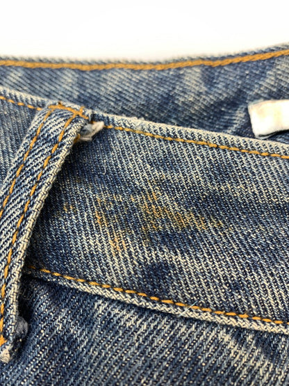 【中古品】【メンズ】 STILL WATER スティル ウォーター DAMAGE DENIM PANT ダメージ デニムパンツ メンズ ボトムス ジーンズ ジーパン 153-260612-em-05-min サイズ：M カラー：インディゴブルー 万代Net店