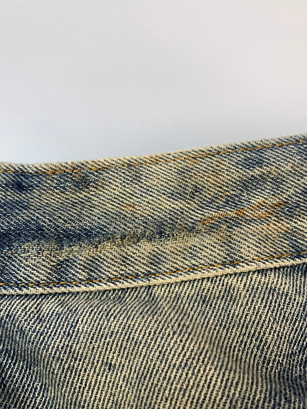 【中古品】【メンズ】 STILL WATER スティル ウォーター DAMAGE DENIM PANT ダメージ デニムパンツ メンズ ボトムス ジーンズ ジーパン 153-260612-em-05-min サイズ：M カラー：インディゴブルー 万代Net店