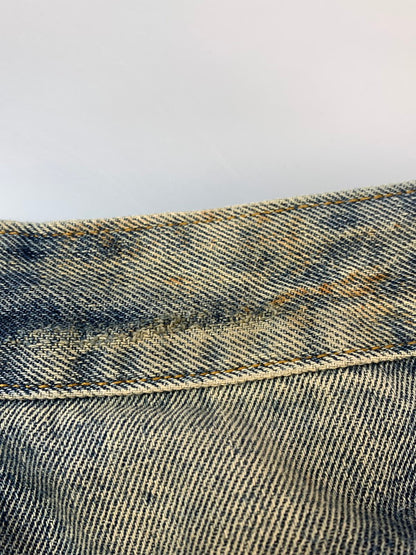 【中古品】【メンズ】 STILL WATER スティル ウォーター DAMAGE DENIM PANT ダメージ デニムパンツ メンズ ボトムス ジーンズ ジーパン 153-260612-em-05-min サイズ：M カラー：インディゴブルー 万代Net店