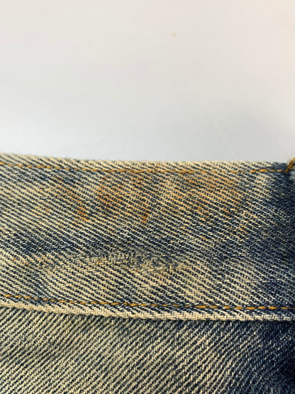 【中古品】【メンズ】 STILL WATER スティル ウォーター DAMAGE DENIM PANT ダメージ デニムパンツ メンズ ボトムス ジーンズ ジーパン 153-260612-em-05-min サイズ：M カラー：インディゴブルー 万代Net店