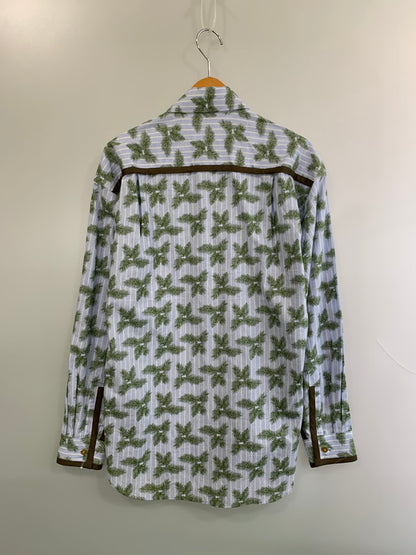 【中古美品】【メンズ】 VIVIENNE WESTWOOD ヴィヴィアンウエストウッドマン MAN LS PIPING SHIRT ロングスリーブパイピングシャツ 総柄 長袖シャツ 141-260611-kt-10-min サイズ：44 カラー：マルチカラー 万代Net店
