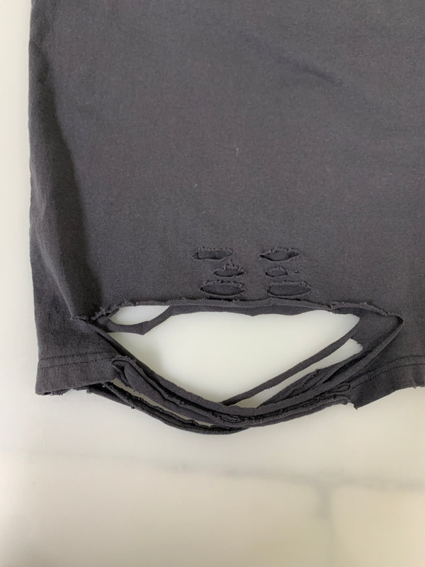 【中古品】【メンズ】 DISCOVERED ディスカバード LOOPING DAMAGE CUTSEWN DC-AW22-CU-06 ルーピング ダメージ カットソー メンズ トップス 長袖Tシャツ 140-260612-em-48-min サイズ：2 カラー：ダークグレー 万代Net店