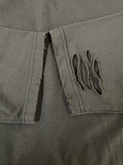 【中古品】【メンズ】 DISCOVERED ディスカバード LOOPING DAMAGE CUTSEWN DC-AW22-CU-06 ルーピング ダメージ カットソー メンズ トップス 長袖Tシャツ 140-260612-em-48-min サイズ：2 カラー：ダークグレー 万代Net店