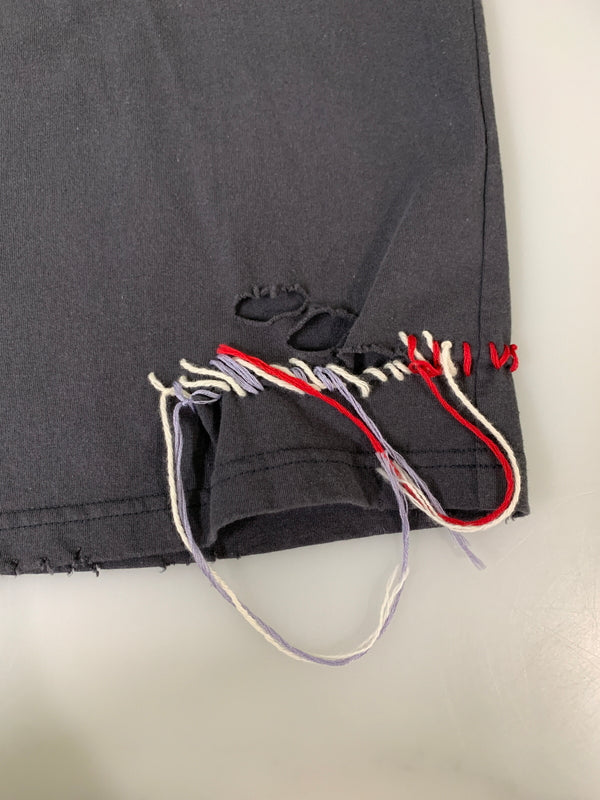 【中古品】【メンズ】 DISCOVERED ディスカバード LOOPING DAMAGE CUTSEWN DC-AW22-CU-06 ルーピング ダメージ カットソー メンズ トップス 長袖Tシャツ 140-260612-em-48-min サイズ：2 カラー：ダークグレー 万代Net店