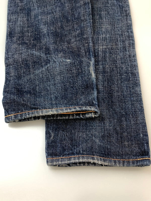 【中古品】【レディース】 EVISU YAMANE エヴィス ヤマメ 1972 DENIM PANT デニムパンツ レディース ボトムス ジーパン ジーンズ 171-260612-em-04-min サイズ：24×32 カラー：インディゴブルー 万代Net店