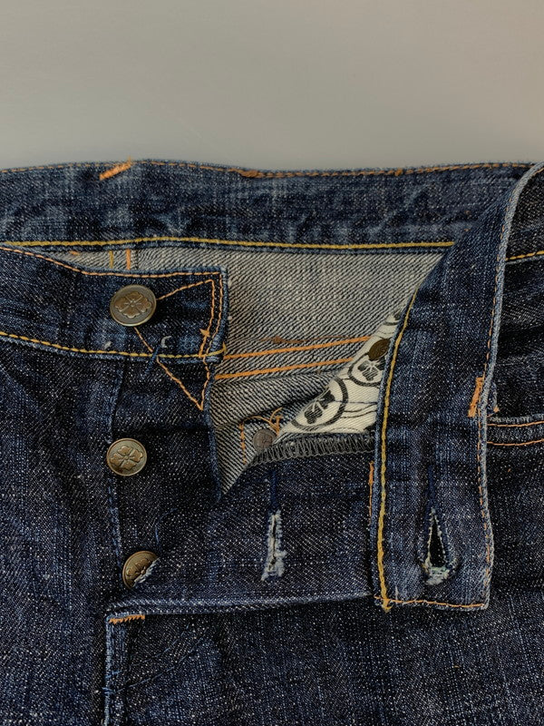 【中古品】【レディース】 EVISU YAMANE エヴィス ヤマメ 1972 DENIM PANT デニムパンツ レディース ボトムス ジーパン ジーンズ 171-260612-em-04-min サイズ：24×32 カラー：インディゴブルー 万代Net店