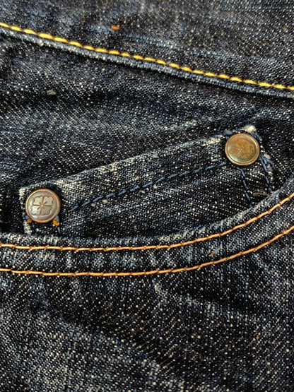 【中古品】【レディース】 EVISU YAMANE エヴィス ヤマメ 1972 DENIM PANT デニムパンツ レディース ボトムス ジーパン ジーンズ 171-260612-em-04-min サイズ：24×32 カラー：インディゴブルー 万代Net店