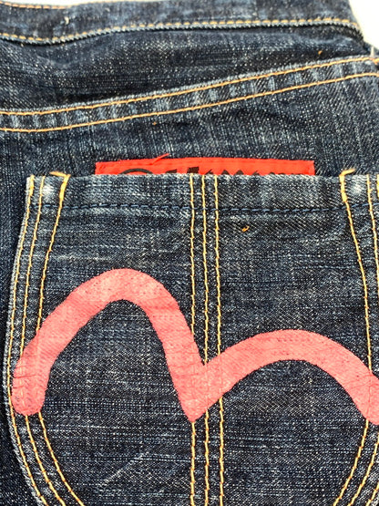 【中古品】【レディース】 EVISU YAMANE エヴィス ヤマメ 1972 DENIM PANT デニムパンツ レディース ボトムス ジーパン ジーンズ 171-260612-em-04-min サイズ：24×32 カラー：インディゴブルー 万代Net店