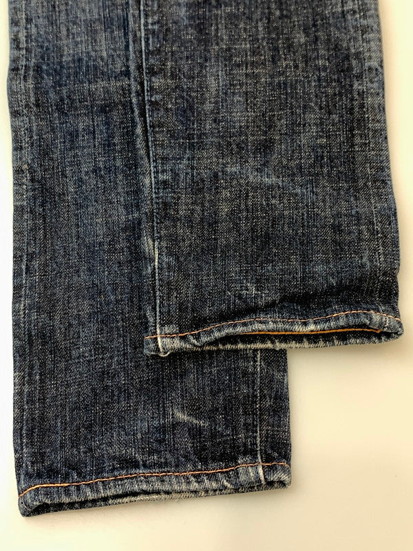 【中古品】【レディース】 EVISU YAMANE エヴィス ヤマメ 1972 DENIM PANT デニムパンツ レディース ボトムス ジーパン ジーンズ 171-260612-em-04-min サイズ：24×32 カラー：インディゴブルー 万代Net店