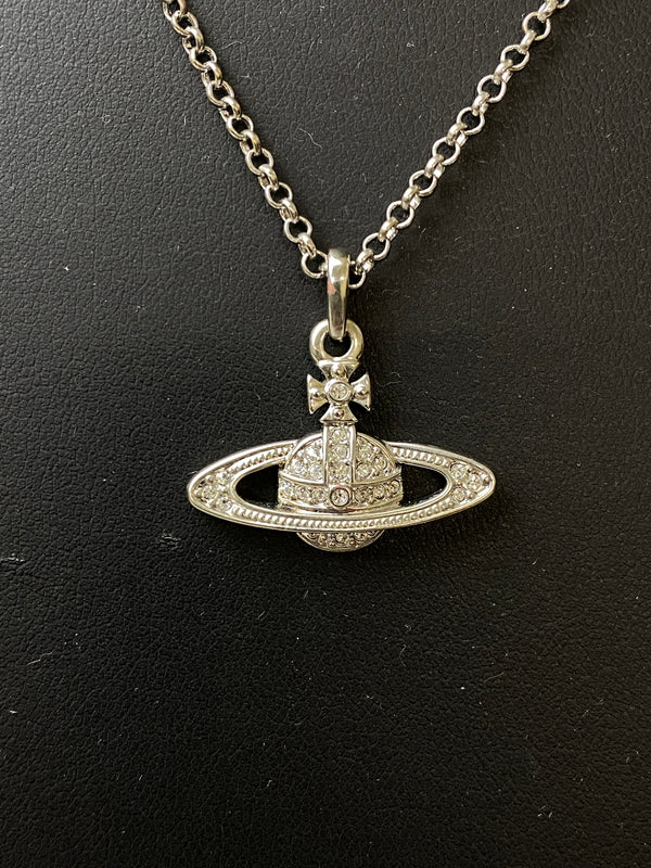 【中古品】【レディース】 VIVIENNE WESTWOOD ヴィヴィアンウエストウッド MINI BAS RELIEF NECKLACE ミニ バス レリーフ ネックレス 192-260615-em-22-min カラー：シルバー 万代Net店