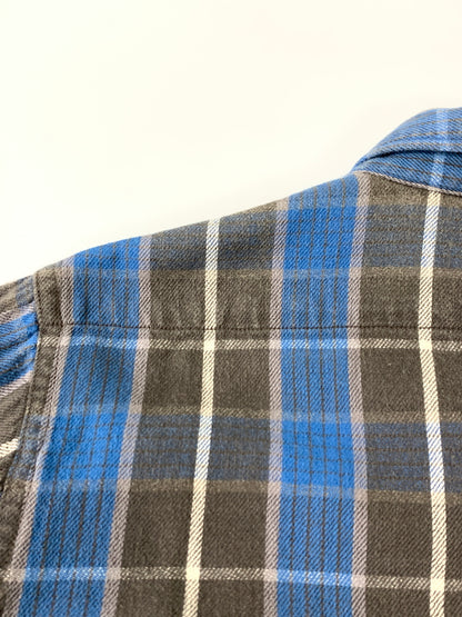 【中古品】【メンズ】 TENDERLOIN テンダーロイン FLANNEL SHIRT フェンネル シャツ メンズ 長袖シャツ トップス 142-260612-em-47-min サイズ：S カラー：ブルー/グレー系 万代Net店
