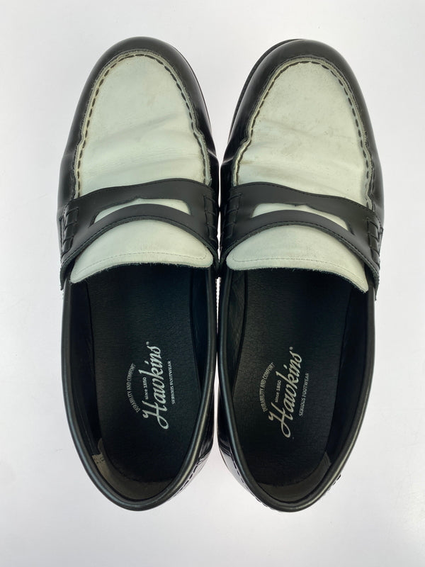 【中古品】【メンズ】 HAWKINS ホーキンス OLIVER LOAFER HL61002 オリバー ローファー 靴 165-260611-yn-09-min サイズ：27.5cm カラー：ブラック/ホワイト 万代Net店
