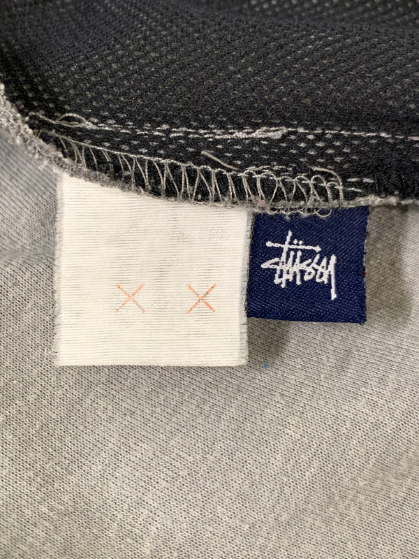 【現状渡し品】【メンズ】 STUSSY ステューシー 00S COTTON GIMMICK JACKET コットンギミックジャケット ナイロンジャケット 142-260615-kt-11-min サイズ：XL カラー：グレー 万代Net店