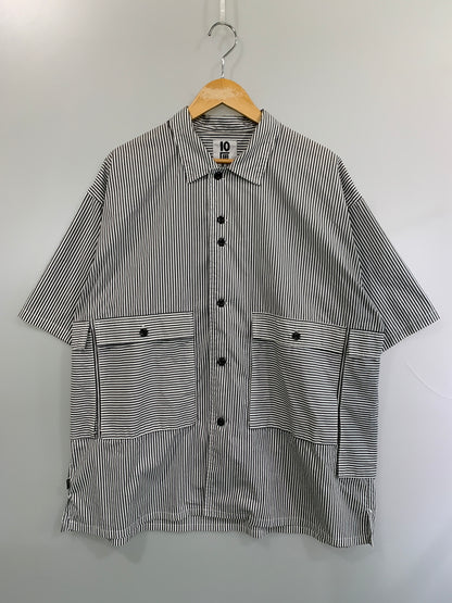 【中古品】【メンズ】 TENBOX テンボックス STRIPE DRUG DEALER SHIRT ストライプ ドラッグ ディーラー シャツ トップス 140-260618-jt-24-min サイズ：XL カラー：ストライプ 万代Net店
