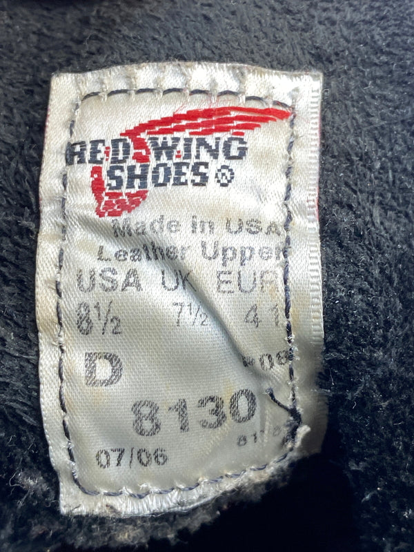 【現状渡し品】【メンズ】 RED WING レッド ウィング D8130 アイリッシュセッター ブーツ 靴 164-260618-jt-13-min サイズ：US 8 1/2 D カラー：ブラック 万代Net店