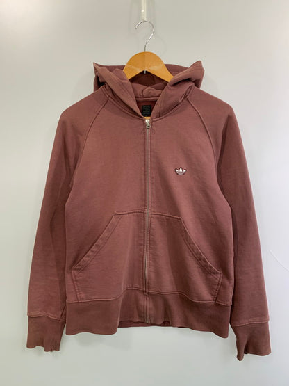 【現状渡し品】【メンズ】 ADIDAS アディダス 90S ZIP HOODIE ジップフーディ パーカー スウェット 146-260611-kt-13-min サイズ：M カラー：ブラウン系 万代Net店