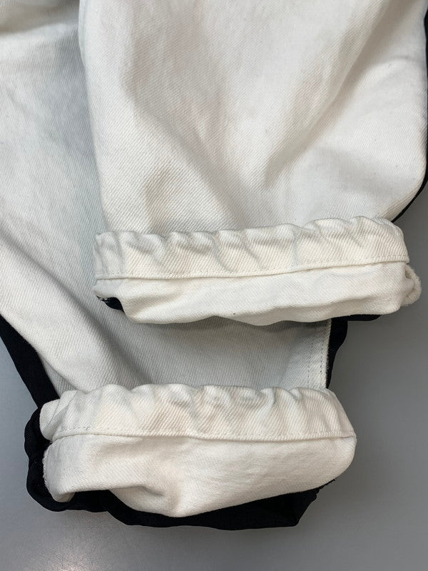 【中古品】【メンズ】 ALEXANDERWANG アレキサンダーワン ハイブリッドカーゴパンツ メンズ デニム ナイロン ボトムス 168-260612-em-07-min サイズ：24 カラー：ホワイト/ブラック 万代Net店