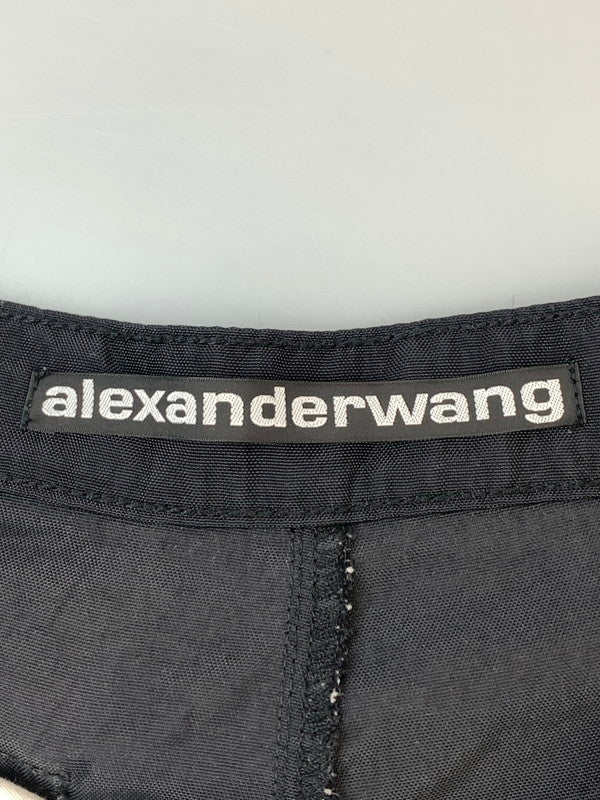 【中古品】【メンズ】 ALEXANDERWANG アレキサンダーワン ハイブリッドカーゴパンツ メンズ デニム ナイロン ボトムス 168-260612-em-07-min サイズ：24 カラー：ホワイト/ブラック 万代Net店