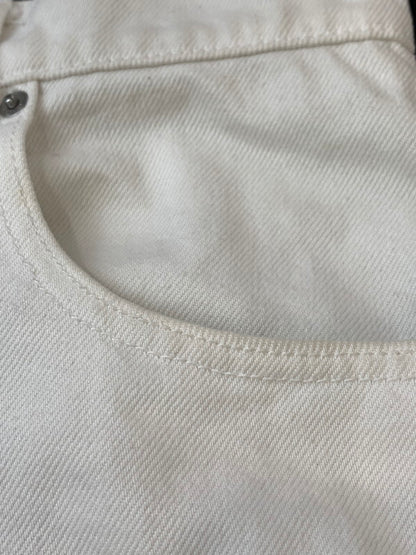 【中古品】【メンズ】 ALEXANDERWANG アレキサンダーワン ハイブリッドカーゴパンツ メンズ デニム ナイロン ボトムス 168-260612-em-07-min サイズ：24 カラー：ホワイト/ブラック 万代Net店