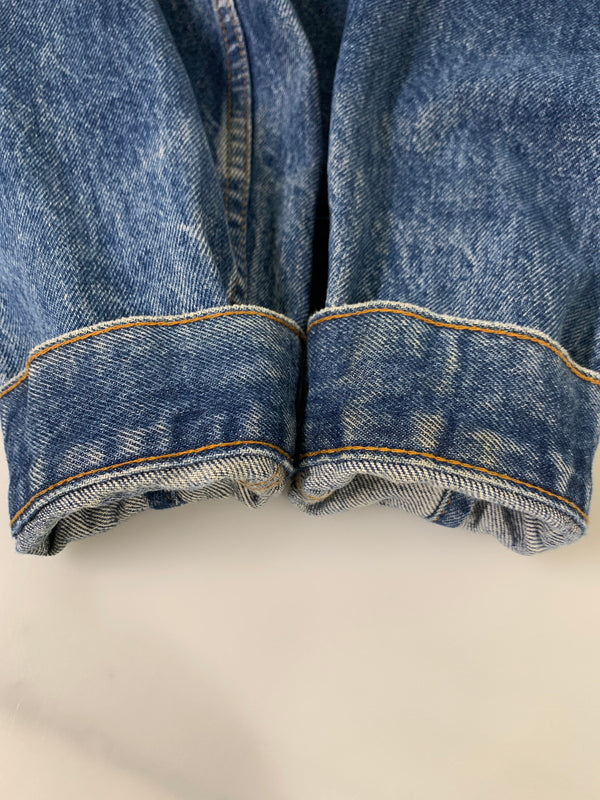 【中古品】【メンズ】 LEVI'S 71205-0217 リーバイス DENIM JACKET デニムジャケット Gジャン 146-260615-kt-01-min サイズ：44L カラー：ブルー 万代Net店