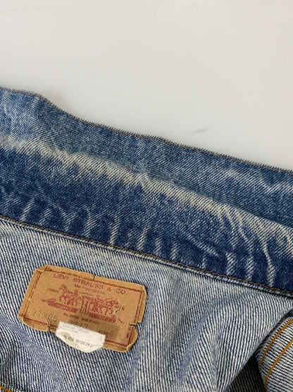 【中古品】【メンズ】 LEVI'S 71205-0217 リーバイス DENIM JACKET デニムジャケット Gジャン 146-260615-kt-01-min サイズ：44L カラー：ブルー 万代Net店