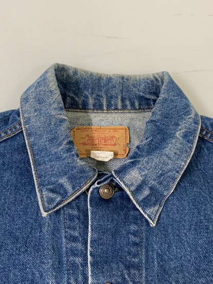 【中古品】【メンズ】 LEVI'S 71205-0217 リーバイス DENIM JACKET デニムジャケット Gジャン 146-260615-kt-01-min サイズ：44L カラー：ブルー 万代Net店