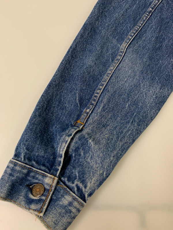 【中古品】【メンズ】 LEVI'S 71205-0217 リーバイス DENIM JACKET デニムジャケット Gジャン 146-260615-kt-01-min サイズ：44L カラー：ブルー 万代Net店
