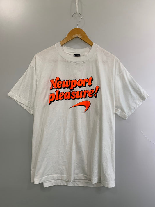 【中古品】【メンズ】 NEWPORT ニューポート PRINT TEE プリントTシャツ 半袖Tシャツ 146-260611-kt-11-min サイズ：XL カラー：ホワイト 万代Net店