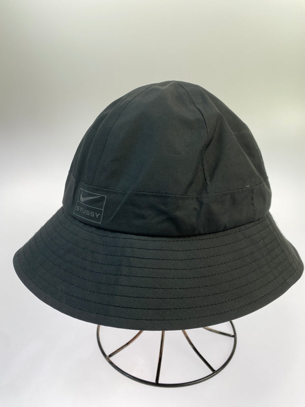 【中古品】【メンズ】 NIKE×STUSSY ナイキ ステューシー NYLON BUCKET HAT DQ7817-010 ナイロン バケットハット 185-260618-KS-06-min サイズ：XL カラー：ブラック 万代Net店