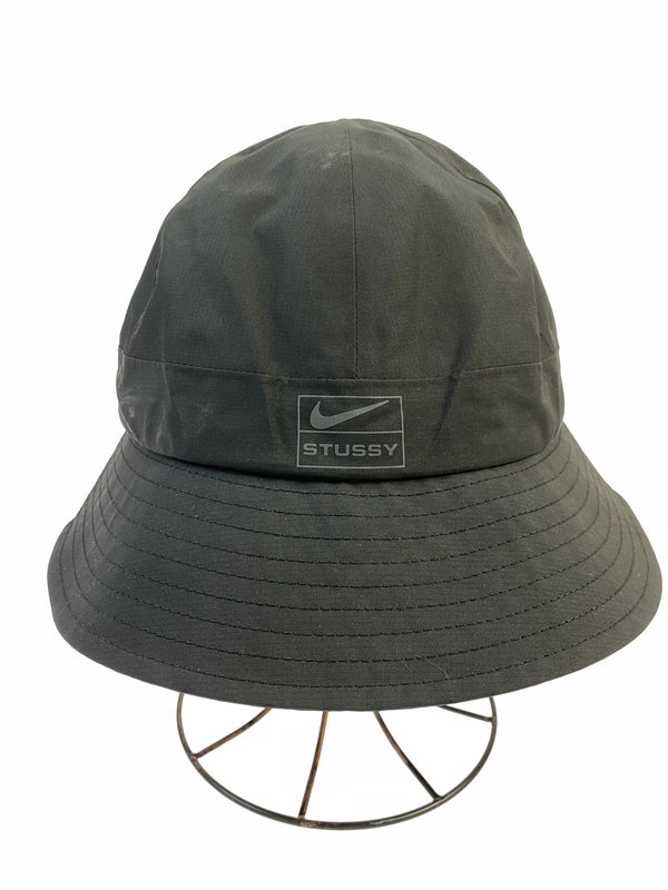 【中古品】【メンズ】 NIKE×STUSSY ナイキ ステューシー NYLON BUCKET HAT DQ7817-010 ナイロン バケットハット 185-260618-KS-06-min サイズ：XL カラー：ブラック 万代Net店