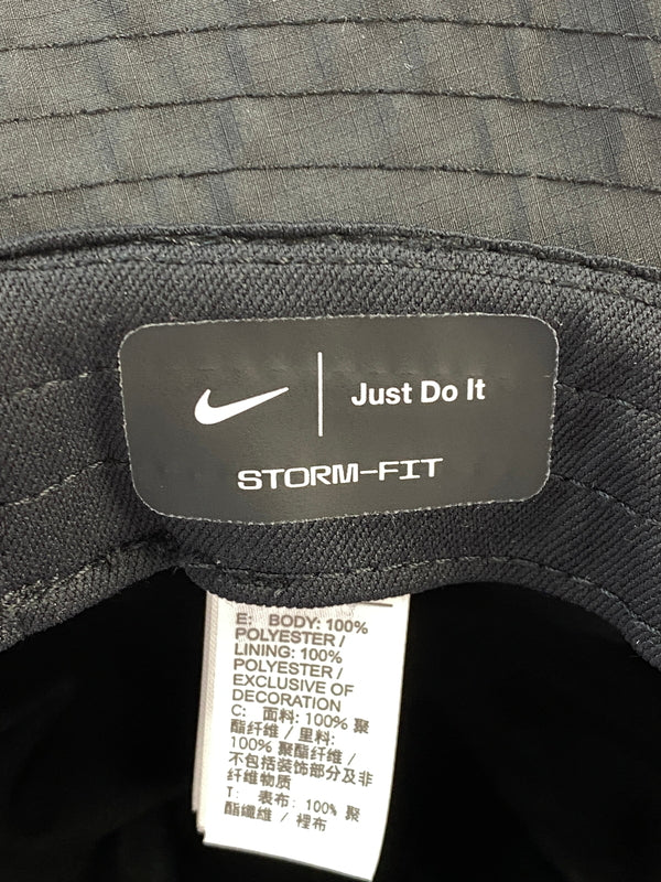 【中古品】【メンズ】 NIKE×STUSSY ナイキ ステューシー NYLON BUCKET HAT DQ7817-010 ナイロン バケットハット 185-260618-KS-06-min サイズ：XL カラー：ブラック 万代Net店
