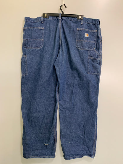 【現状渡し品】【メンズ】 CARHARTT カーハート FRB 13 DNM DENIM PAINTER PANTS FLAME RESISTANT デニム ペインターパンツ フレイムレジスタント 157-260615-kt-07-min サイズ：52×32 カラー：ブルー 万代Net店