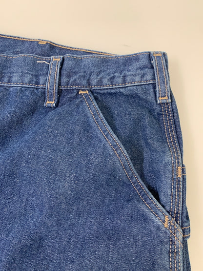 【現状渡し品】【メンズ】 CARHARTT カーハート FRB 13 DNM DENIM PAINTER PANTS FLAME RESISTANT デニム ペインターパンツ フレイムレジスタント 157-260615-kt-07-min サイズ：52×32 カラー：ブルー 万代Net店