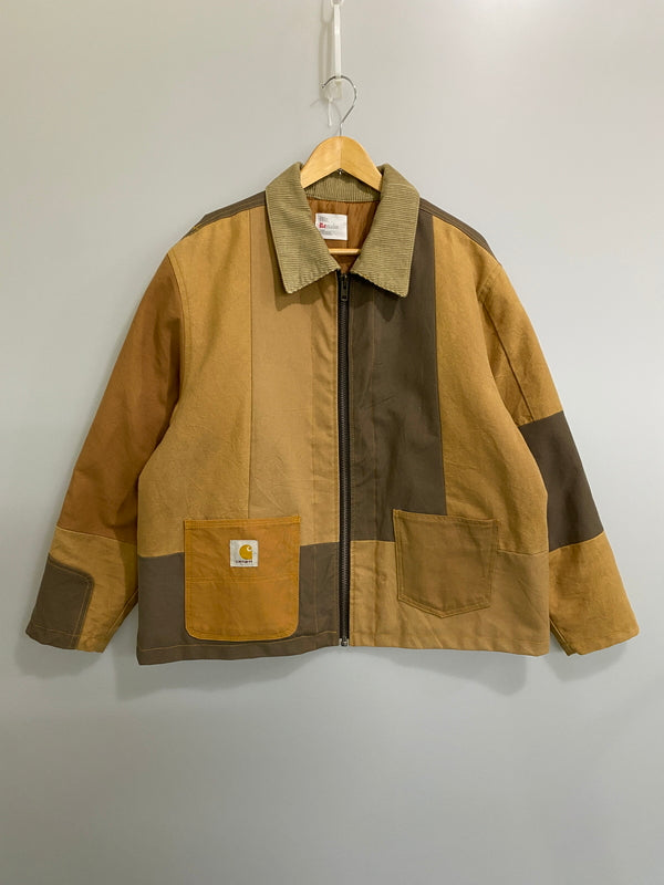 【中古品】【メンズ】 MR. REMAKE MAN ミスターリメイクマン REMAKE ZIP JACKET リメイク ジップ ジャケット メンズ アウター 140-260615-em-10-min カラー：キャメル 万代Net店