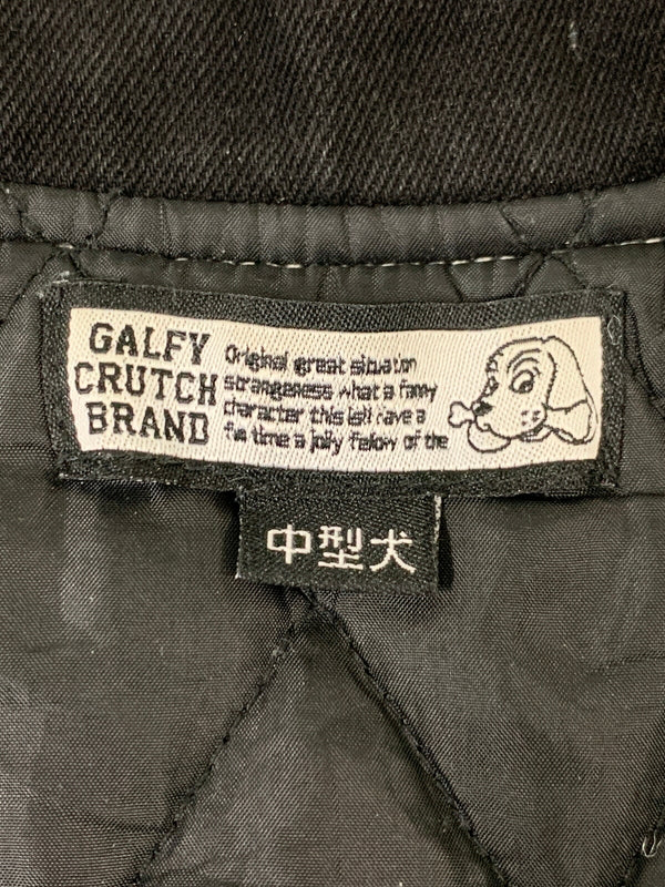 【中古品】【メンズ】 GALFY ガルフィー 134020 ガルスモデニムブルゾン デニムジャケット 142-260615-kt-06-min サイズ：L カラー：ブラック 万代Net店