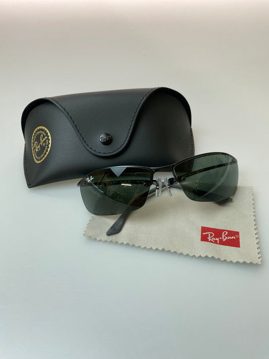 【中古品】【メンズ/レディース】 RAY-BAN レイバン METAL FRAME SUNGLASSES RB3183 メタル フレーム サングラス 63□15-125 203-260615-em-27-min カラー：ブラック 万代Net店