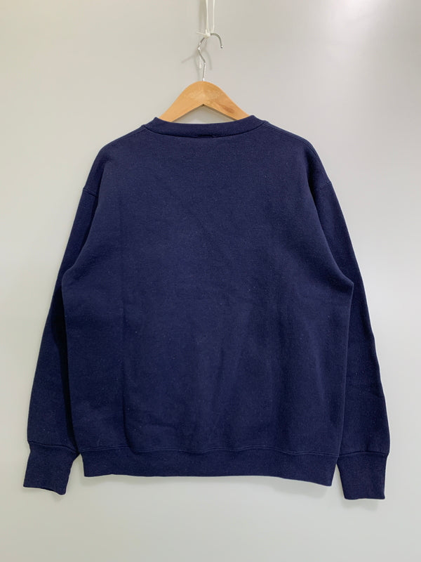 【中古品】【メンズ】 ADIDAS アディダス TREFOIL BIG LOGO SWEATSHIRT 万国旗タグ USA製 トレフォイルビッグロゴ スウェット トレーナー 146-260615-kt-04-min サイズ：サイズ不明 カラー：ネイビー 万代Net店