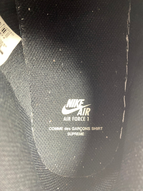 【中古品】【メンズ】 NIKE ナイキ AIR FORCE 1 SUPREME COMME DES GARCONS SHIRT AR7623-001 エアフォース 1 シュプリーム コムデギャルソンシャツ スニーカー 靴 160-260617-yn-30-min サイズ：28.5cm US10.5 カラー：BLACK/WHITE 万代Net店