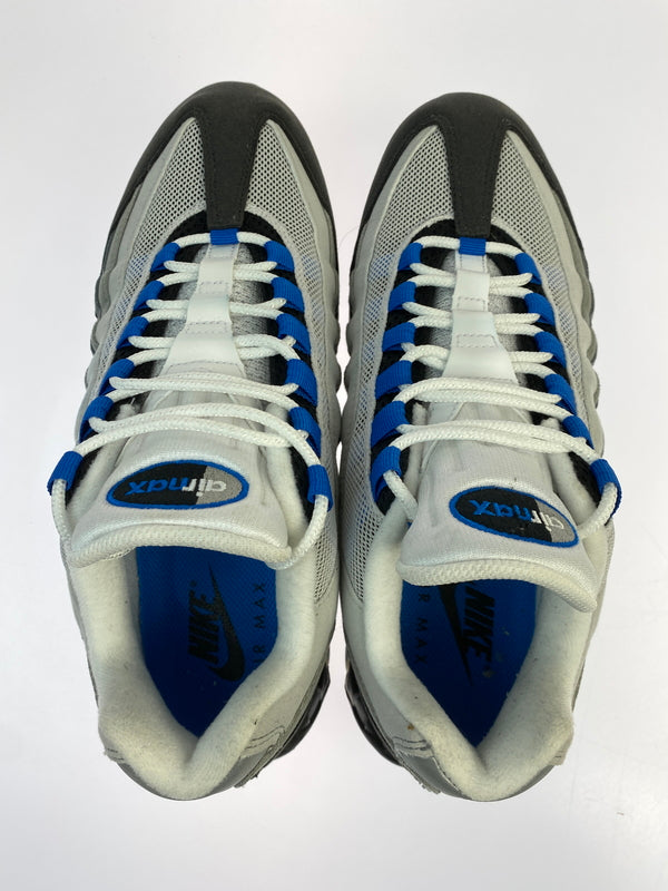 【中古品】【メンズ】 NIKE ナイキ AIR MAX 95 OG BIG BUBBLE IM7410-100 エアマックス95 オリジナル ビッグバブル スニーカー 靴 160-260617-yn-31-min サイズ：28.0cm US10 カラー：WHITE/BLUE SPARK-NEUTRAL GREY 万代Net店