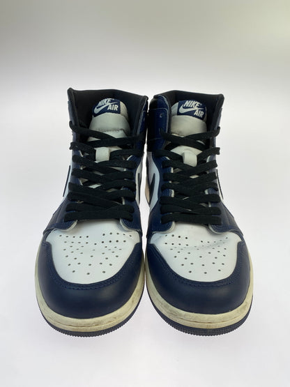 【中古品】【メンズ】 NIKE ナイキ AIR JORDAN 1 RETRO HIGH OG DZ5485-401 エア ジョーダン 1 レトロ ハイ オリジナル スニーカー 靴 160-260617-yn-33-min サイズ：28.0cm US10 カラー：MIDNIGHT NAVY/BLACK-WHITE-SAIL 万代Net店