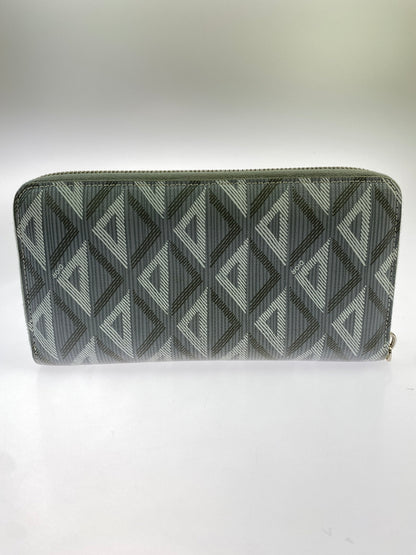 【中古品】【メンズ】 CHRISTIAN DIOR クリスチャン ディオール CD DIAMOND LONG ZIP WALLET ダイヤモンド ロングジップウォレット 財布 長財布 181-260624-hu-12-min カラー：グレー 万代Net店