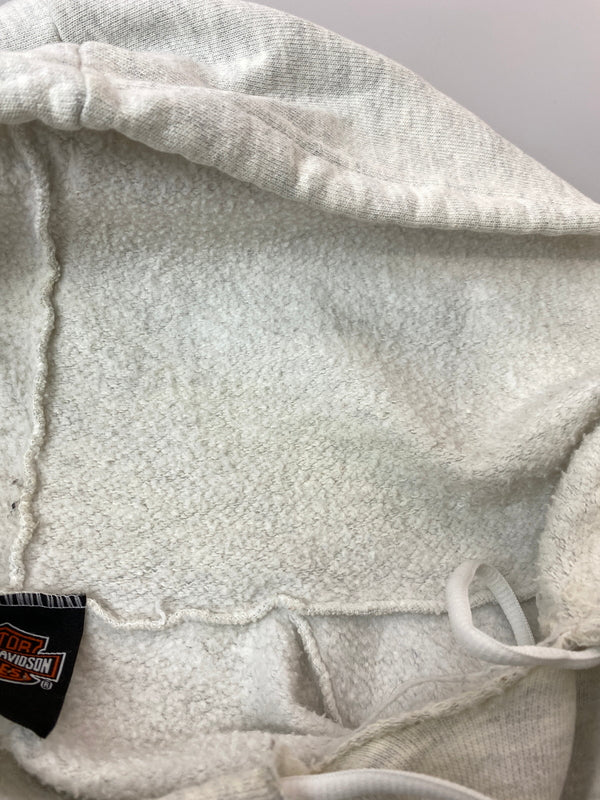 【現状渡し品】【メンズ】 HARLEY-DAVIDSON ハーレーダビッドソン PULLOVER HOODIE ステンシルロゴ プロオーバーフーディー パーカートップス 146-260715-yn-16-min サイズ：XL カラー：ライトグレー 万代Net店