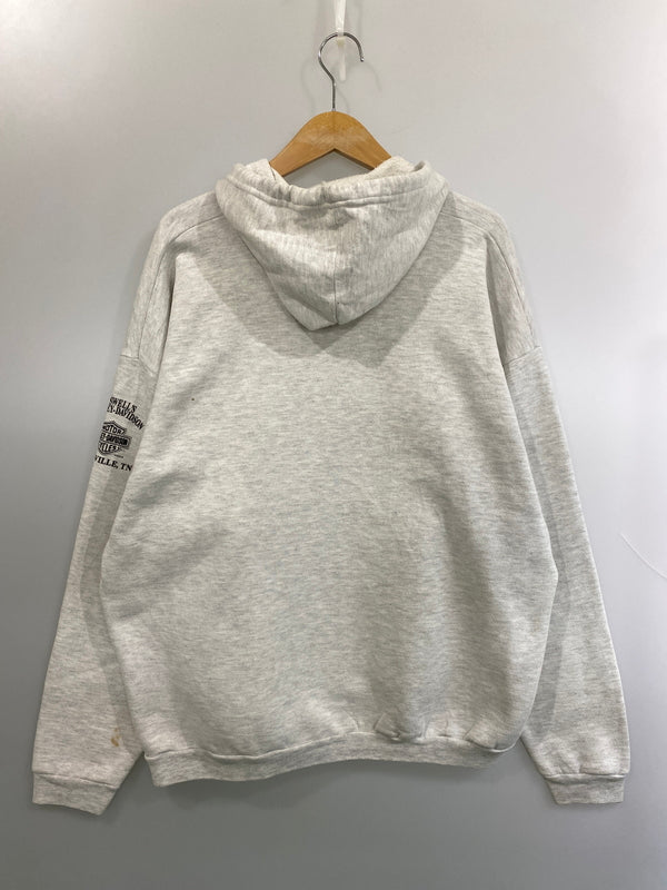 【現状渡し品】【メンズ】 HARLEY-DAVIDSON ハーレーダビッドソン PULLOVER HOODIE ステンシルロゴ プロオーバーフーディー パーカートップス 146-260715-yn-16-min サイズ：XL カラー：ライトグレー 万代Net店