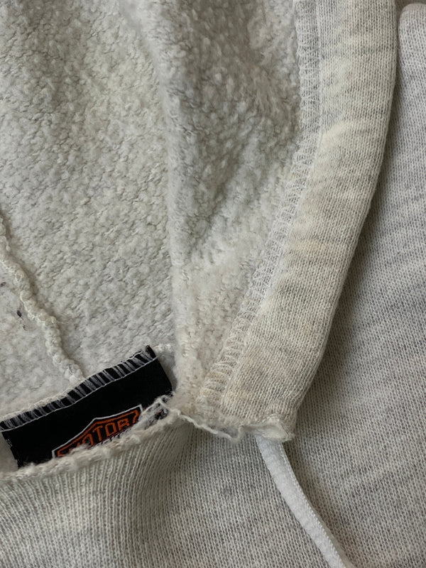 【現状渡し品】【メンズ】 HARLEY-DAVIDSON ハーレーダビッドソン PULLOVER HOODIE ステンシルロゴ プロオーバーフーディー パーカートップス 146-260715-yn-16-min サイズ：XL カラー：ライトグレー 万代Net店