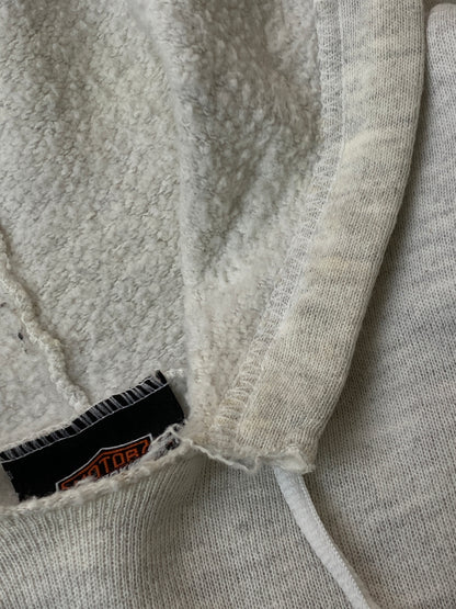 【現状渡し品】【メンズ】 HARLEY-DAVIDSON ハーレーダビッドソン PULLOVER HOODIE ステンシルロゴ プロオーバーフーディー パーカートップス 146-260715-yn-16-min サイズ：XL カラー：ライトグレー 万代Net店