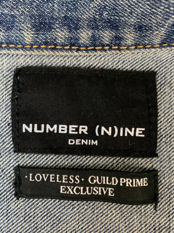【中古品】【メンズ】 NUMBER NINE ナンバーナイン LOVELESS GULD PRIME EXCLUSIVE DENIM JACKET ラブレス ギルドプライム エクスクルーシブ デニムジャケット アウター 140-260618-KS-18-min サイズ：L カラー：ブルー 万代Net店