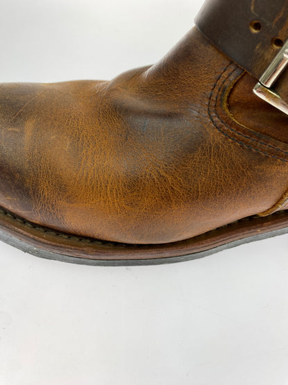 【中古品】【メンズ】 RED WING レッドウィング D2972 ENGINEER BOOTS エンジニア ブーツ 靴 164-260618-jt-14-min サイズ：US 8 1/2 カラー：ブラウン 万代Net店