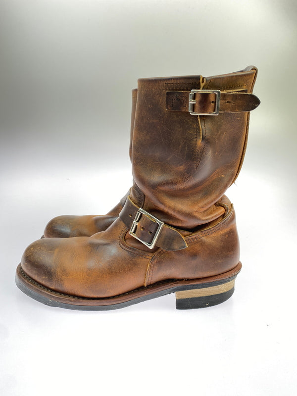 【中古品】【メンズ】 RED WING レッドウィング D2972 ENGINEER BOOTS エンジニア ブーツ 靴 164-260618-jt-14-min サイズ：US 8 1/2 カラー：ブラウン 万代Net店