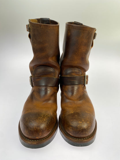 【中古品】【メンズ】 RED WING レッドウィング D2972 ENGINEER BOOTS エンジニア ブーツ 靴 164-260618-jt-14-min サイズ：US 8 1/2 カラー：ブラウン 万代Net店