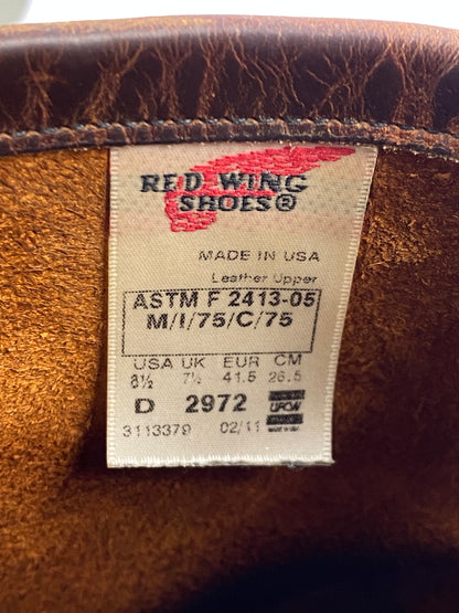 【中古品】【メンズ】 RED WING レッドウィング D2972 ENGINEER BOOTS エンジニア ブーツ 靴 164-260618-jt-14-min サイズ：US 8 1/2 カラー：ブラウン 万代Net店